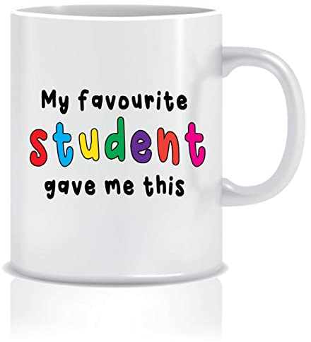 Wanky Candles Funny Teacher Mug My Favourite Student Gave Me This 11oz Classroom Coffee Cup Printed Both Sides UK Design KMUG35