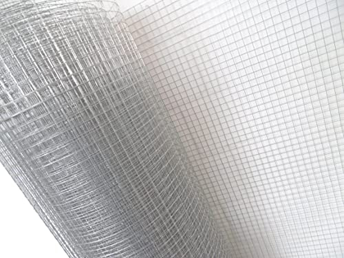 EXCOLO verzinkter Volierendraht 25x25 mm, 100 cm hoch, 10 m Rolle – Robustes 4eck-Gitter für Hasen, Kaninchen, Nagetiere, Vögel, Kleintiere, Voliere, Käfig, Zaun, wetterfest, langlebig
