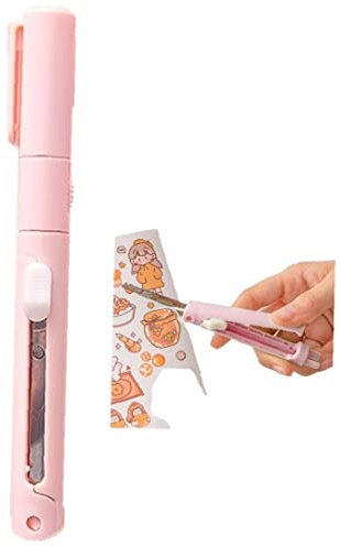 Casiler Schere Im Stiftstil Tragbare Papierschere Kleine Keramik -Stift -Stift Cutter Student Safe Schneidkunst Für Büroschule Versorgung Briefpapier