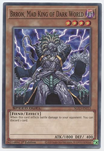 Brron, Mad King of Dark World - SGX3-ENI13 - Common - 1. Auflage