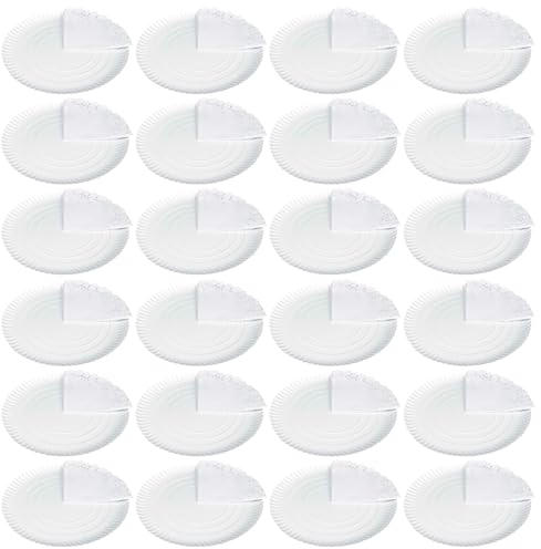 Tradienur - Pack de 24 bandejas y blondas redondas - Fabricación de cartón que incluyen blondas caladas 100% reciclables - Apto para uso alimentario - Ø 30 cm - Color Blanco
