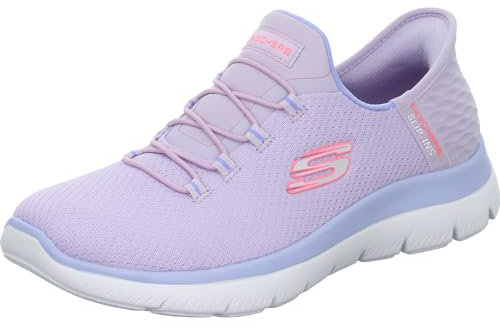 Skechers Zapatillas Summits Fast Attraction para Mujer, Morado, 7.5 UK