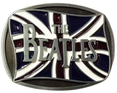 hotrodspirit - Gürtelschnalle Gruppe Beatles Englische Flagge Union Jack, mehrfarbig, Einheitsgröße