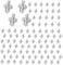 Pcmursal 100 Pcs Hammer Drive Rivets, Aluminum Core Rivets with Round Head, Knock Type Expansion Aluminum Rivets, Aluminum Blind Rivets, Knock Type Expansion Rivets for Home Electronic Equipment