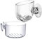 Biniveil Glass Plant Cups | Glass Aquarium Plant Pot Holder | Acrylic Aquatic Plant Pot With Suction Cups | Aquarium Plant Holder Cup Pots | Aquarium Glass Cup Pots | For Fish Tank Decor