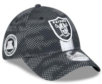 New Era Herren Black Las Vegas Raiders 2024 Sideline 39Thirty Flex Hat