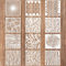 cobee Schablonen Textilgestaltung, 12 Stück Schablonen Wandgestaltung Schablonen Malen Wiederverwendbare Zeichenschablone Kleine Waschbar Schablone 15 X 15 Cm Schablonen Auf Holz Und Wänden (Weiß 1)