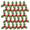 Weihnachten künstliche Stechpalme Berry mit grünen Blättern DIY Wrack Arrangement Dekoration 30pcs Weihnachtskranzversorgung