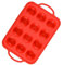 volumoon 1 Pièces Moule à Muffin en Silicone, Plateau à Muffins, Moule Silicone Patisserie, Réutilisable de Qualité Alimentaire Moule Muffins Silicone, pour Muffins,Cupcakes,Brownies,Pudding (Rouge)