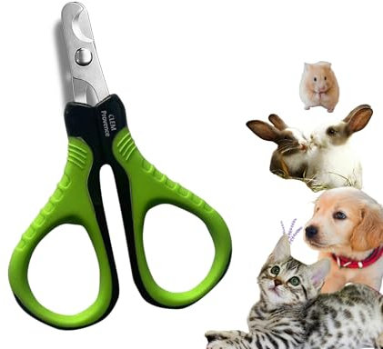 CLEM Provence - Ciseaux Coupe Griffes Chat, Coupe Ongle Chat Chien Lapin et petits Animaux - Lame Incurvée en Acier Inoxydable et Manche Ergonomique