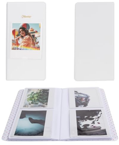 Rieibi Fotoalbum für Fujifilm Instax Wide210/Wide300/Wide400 Kamera, Album für Polaroid, 8,6 x 10,9 cm breit, 64 Taschen, Fotoalbum für Instax Wide 400 Album, für Polaroid Album Fotospeicherung
