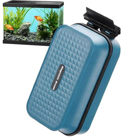Titel 2: Magnetische Aquarium Reinigungsbürste für Algen - Magnetischer Glasreiniger mit Algenschaber | Ergonomische Bürste mit starkem Magnet für Aquarium, beste Aquarium mag
