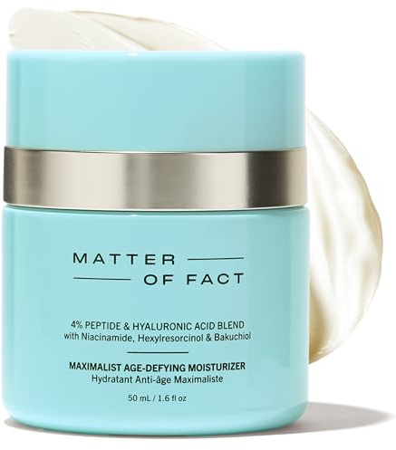 Matter of Fact Maximalist Age Defying Moisturiser, Peptide + Hyaluronic Acid Hydration Face Cream for Fine Lines & Dark Spots, 50ml