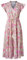 GRACE KARIN Ladies Boho Casual Summer Dresses for Women UK Short Cap Sleeve Ruffle Flowy Midi A-Line Beach Dresses Apricot Pink Floral XL