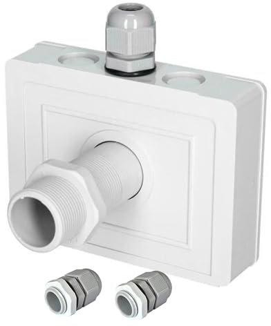 HTS e-com CBE Kabeldurchführungsdose KT5 + 3X Stck. PG11 Verschraubung, wasserdicht, erweiterbar, IP68, Dachdurchführung für Wohnwagen, Boote und Camper für Solar & Satanlagen, bis zu 3 Kabel