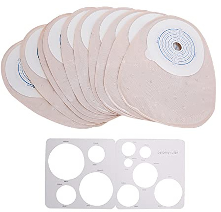 Fictory 10 Stück Einweg-Stomabeutel für Komfort, auslaufsicheres Design, Geruchskontrolle