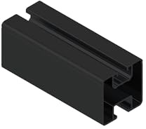 10x Handelskönig Montageschiene für Solarmodule 2,4 m Schwarz P2 Solar Schiene Solarschiene Solarprofil Montageschiene 240 cm, 40 x 40 mm Aluminiumprofil