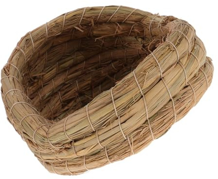 Alasum Nid Œufs Tissé Main Paille pour Poulailler Nid Élevage Polyvalent Confortable et Adapté à Élevage Domestique de Poules