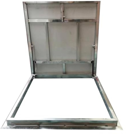 Botola Tetto Esterno, Tetto e Lucernario Botola di Accesso Al Tetto, Assistenza Idraulica Dell'asta, Portata 50 Kg, Saldature Complete, per L'industria Domestica(91 * 91cm/36 * 36in)
