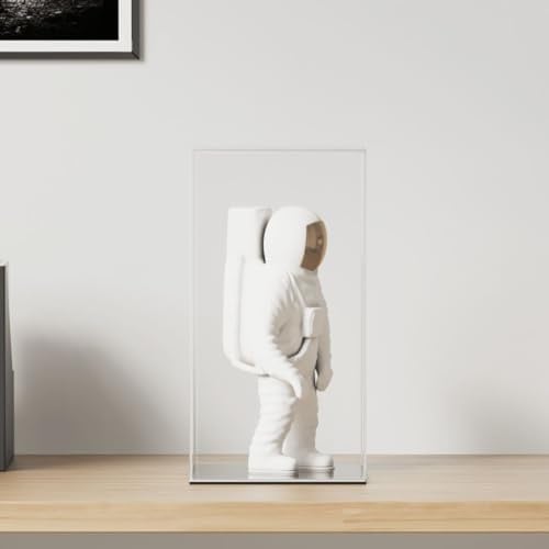 GeenYuu Vitrine Transparent aus Acryl 20x20x38 cm mit schutz vor Staub und Beschädigung, multifunktionaler Schaukasten für Sammler, Ausstellung, Laden, Regal, Theke, Tresen