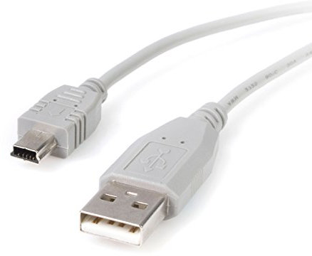StarTech.com Câble USB 2.0 A vers Mini B de 30 cm - Cordon USB A vers USB Mini B de 0,3 m - M/M (USB2HABM1)