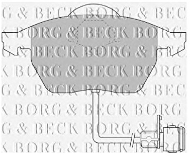 Borg & Beck BBP1392 Brake Pads To Fit Audi Seat VW (front)