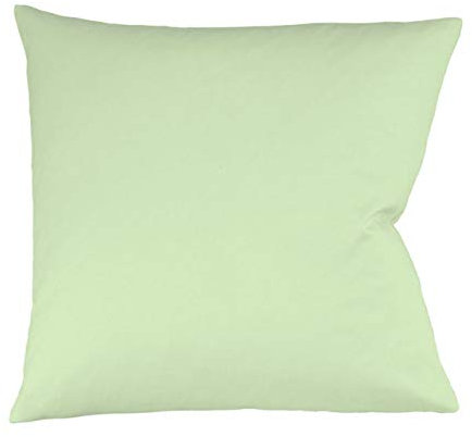 fleuresse Mako-Satin-Kissenbezug Uni Colours lindgrün 7042 Größe 40x60 cm
