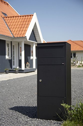 Paketbriefkasten Allux 800 in schwarz