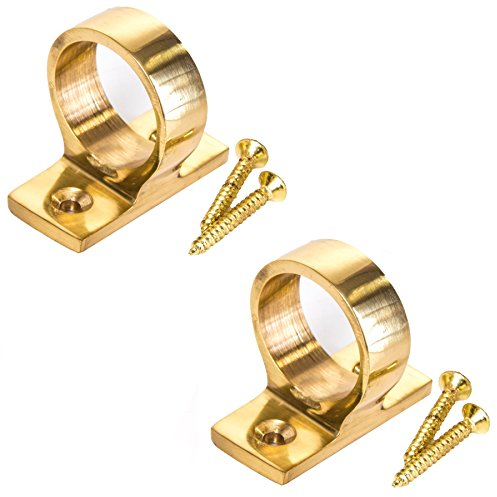 2X Single Solid Brass Eyelet Sashes - Window Puller Latches - Open/Close Handles