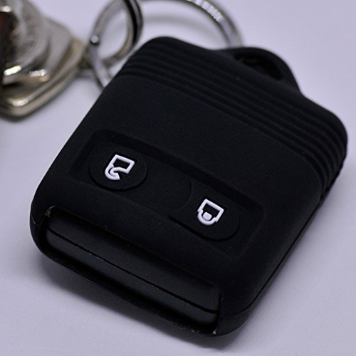 Soft Case Schutz Hülle Auto Schlüssel für Ford Maverick Transit Connect Courier F150 Ranger Sender 2 Tasten Remote/Farbe Schwarz
