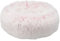 TRIXIE Hundebett Harvey ø 50 cm in weiß-pink - wuschliges Hundekissen mit Langhaar-Plüsch - Hundekorb für mittelgroße Hunde - rutschfest und waschbar - 37317