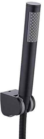 KES Pommeau Douche avec Long Tuyau Douche et Support Douche, SUS304 Acier Inoxydable Noir mat, LP150-BK