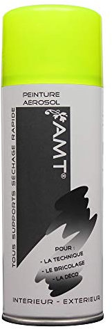 Les Colis Noirs LCN - Bombe de Peinture Jaune Fluo 330ml - Spray Aérosol Décoration - BPA44