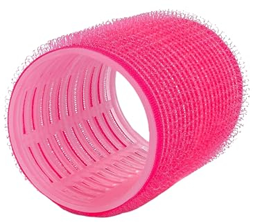 PONIK'S PROFESSIONAL - Haarrollen Lockenwickler, Lockenwickler Selbsthaftend Set, Haar Roller 6 Stücke, Haarrollen Locken 44 mm, Jumbo Größe Haar Lockenwickler, Selbst Griff Locken - Rosa