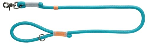 TRIXIE Hundeleine BE NORDIC Leine L–XL, 1,00 m ø 13 mm in petrol/hellgrau - umweltfreundliche Hundeleine mit nordischem Charme - für große bis sehr große Hunde - 17212