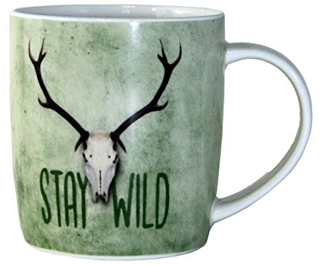 Akah Porzellan Tasse Stay Wild Kaffeetasse, Teetasse