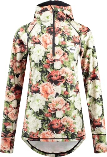 Eivy Damen Icecold Zip Hood Top Yoga Shirt, Autumn Bloom, L EU