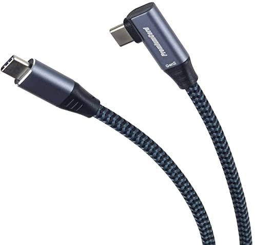 PremiumCord USB-C 3.2 Gen 2x2 Verbindungskabel, Datenkabel SuperSpeed bis zu 20Gbit/s, Ladenkabel bis zu 5A, Leistung 100W, PD 3.0 / QC 4.0, USB 3.2 Generation 2x2, Farbe schwarz, Länge 1m