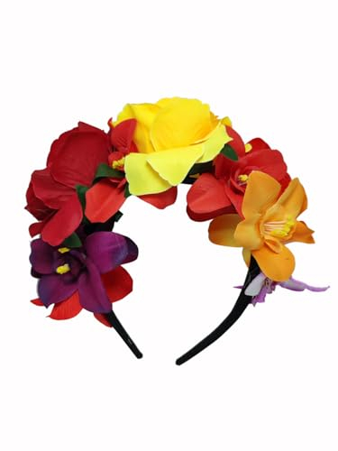 Erioctry Serre-tête mexicain pour Halloween, fête des morts, accessoire de cheveux pour cosplay, carnaval, fête