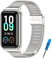 BDIG Cinturino per Amazfit Band 7 Cinturini Metallo in Acciaio Inossidabile Bracciale di Ricambio Braccialetto da Polso Sostitutivo Wristband Cinturino per Amazfit Band 7