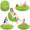 PATCH HOME Sitzsack 2 in 1 Sitzkissen Bodenkissen für Erwachsene & Kinder - Gaming mit Füllung Kissen Sessel BeanBag (Kiwigrün, Ø 155cm)