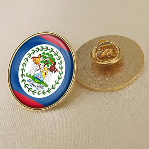 Anstecknadel Mit Frischer Grüner Muster-Jagd-Belize-Flagge,Nationales Winkendes Nationales Revers,Emaille-Abzeichen,Diy-Brosche,Souvenir,Geschenk Für Männer Und Frauen,Rucksack,Hemd,Schmuck,Accesso