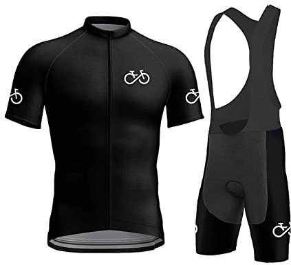 KAISUN Herren Radtrikot Set Fahrrad Rennrad Trikot Kurzarm mit 9D Gepolsterten Trägerhosen MTB Fahrradtrikot Atmungsaktiv und Schnell Trockend (Color : TYP-1, Size : 5XL)