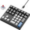 Kisnt Mechanical Number Pad, 34 Key Hot Swappable Numpad with Gateron Switches Wired USB Numeric Keypad with PBT Keycaps White Backlit Keypad for Laptop, Mac, PC Desktop (Red Switch)
