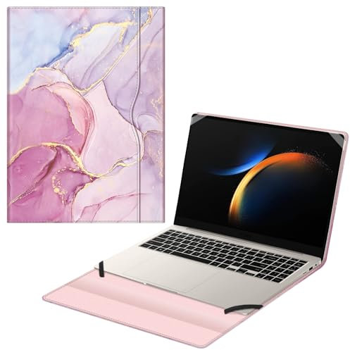 Fintie Schutzhülle für Samsung Galaxy Book4 Edge NP960XMA / Book5 Pro 360 NP960QHA / Book4 Ultra NP960XGL / Book4 Pro 360 NP960QGK / Book3 Pro 360 NP960QFG, Dreamy Marble
