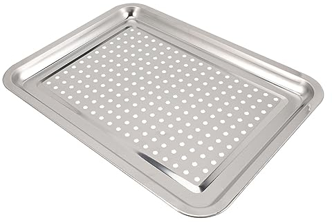 PRETYZOOM Bratpfanne Backform Cooker Gemüsegrillpfanne Grillplatte für den Haushalt Grillpfanne für den Herd runder Grillrost Mehrzweck Backgeschirr Kochutensilien Tablett