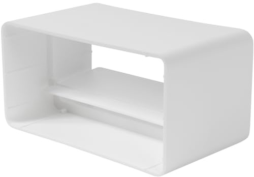 Repa Market Raccord de conduit rectangulaire avec soupape, clapet anti-retour intégré, système de ventilation, chauffage et refroidissement 110 x 55 mm