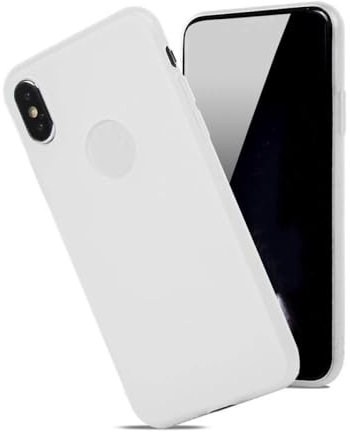 HUUMAGIC Matte Silicone Candy Cover For iPhone X Xr Xs Max 12 mini 11 Pro Max 6 6S 7 8 Plus SE 2020 Flexible Gel Phone Protector Cases,White, For iPhone 6S 6