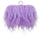 MZPOZB Borsa da Sera in Piuma Borsa da Sera in Piuma Borse da Donna Borse da Sera Pochette da Festa Borse da Donna Catene Piuma Borsa(Purple)