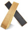 2er Pack Holz-Türstopper - Rutschfeste Türstopper boden für alle Türtypen und Oberflächen - Jeder Türkeile 2 Zoll dick, 6,3 Zoll lang mit Gummi - Door Stopper